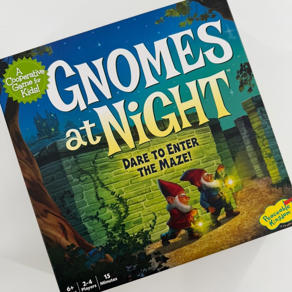 Peaceable Kingdom Board Game Bundle of 2 Gnomes at Night + Race to the Treasure